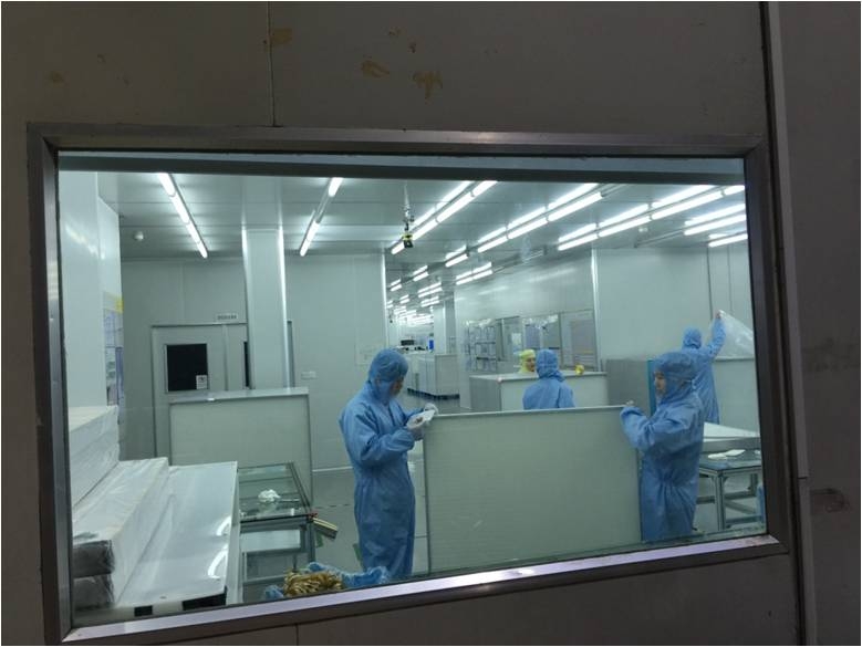 Clean room operations, indoor unit installation