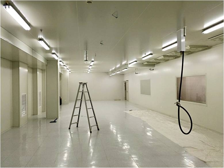Clean room operations, indoor unit installation