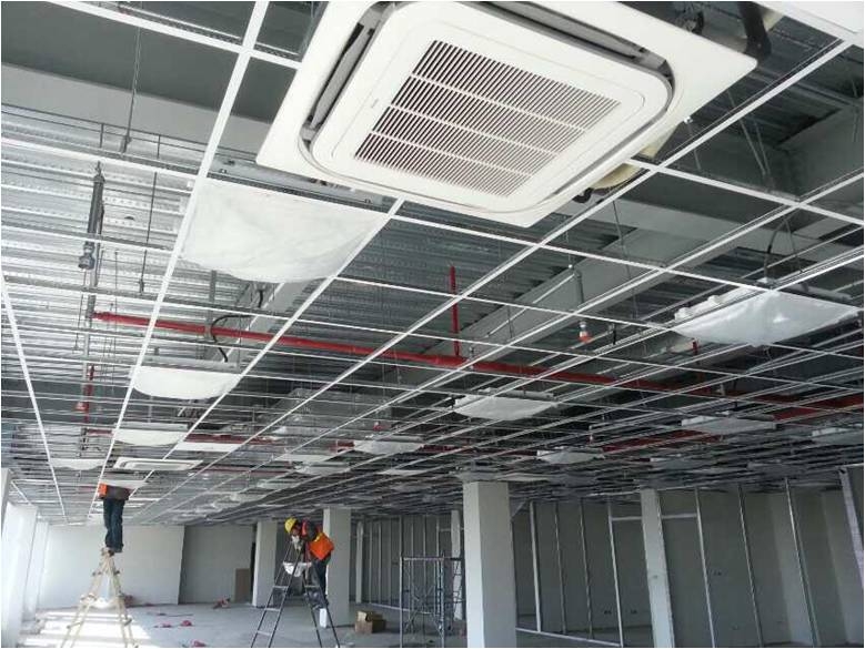 Clean room operations, indoor unit installation
