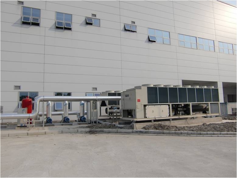 Central air-conditioning system for factory buildings