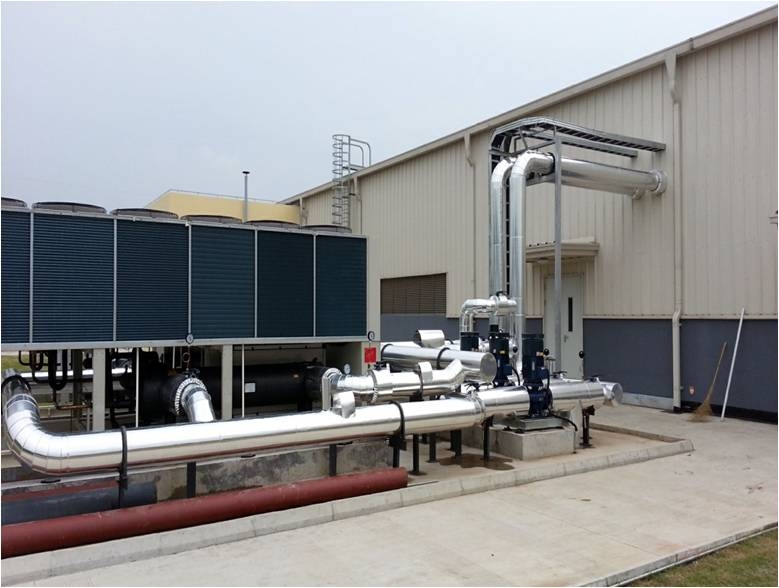 Central air-conditioning system for factory buildings