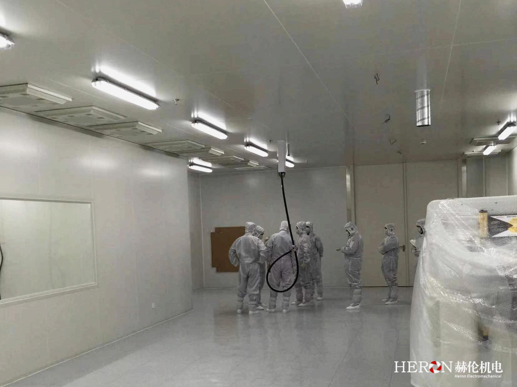 Clean room operations, indoor unit installation